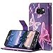 S6 Active Case, Galaxy S6 Active Case, Cellularvilla [Stand Feature] [Slim Fit] Wallet Case, Premium PU Leather Flip Cover [Card Slots] [Wristlet] For Samsung Galaxy S6 Active G890 (Ultra Butterfly)