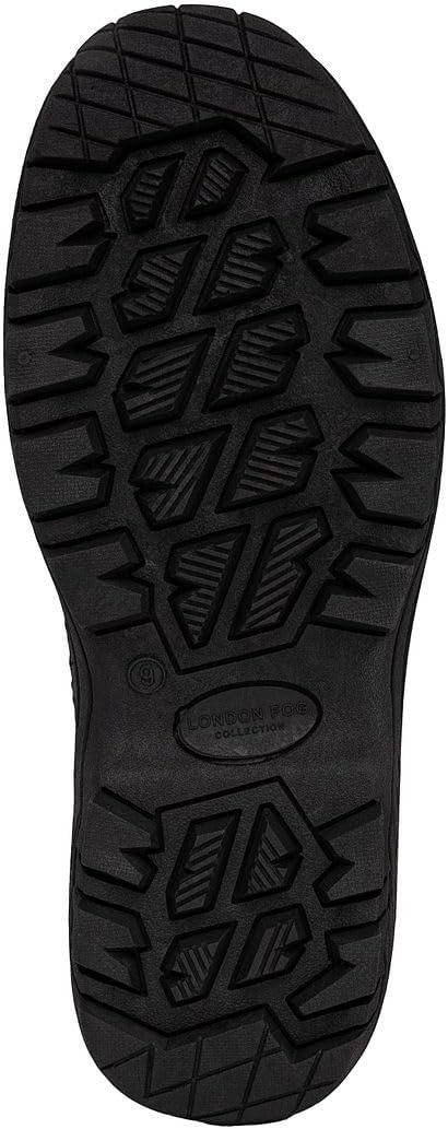 LONDON FOG Breckenridge Waterproof Mens Winter Boots - Leather Insulated Mens Snow Boots - Grey, Black or Brown - Men Medium or Extra Wide Widths Size 7 to 15