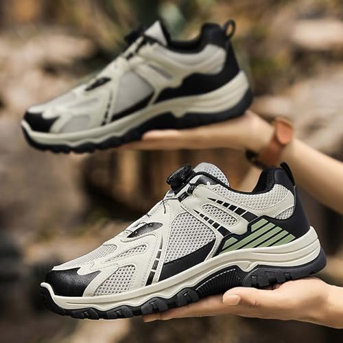 Summer Men's Mesh Knob Non Strap Breathable Sneakers Lightweight Running Shoes4