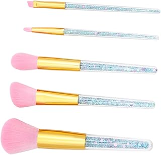 5 Pcs Creative Makeup Brush Transparent Handl...