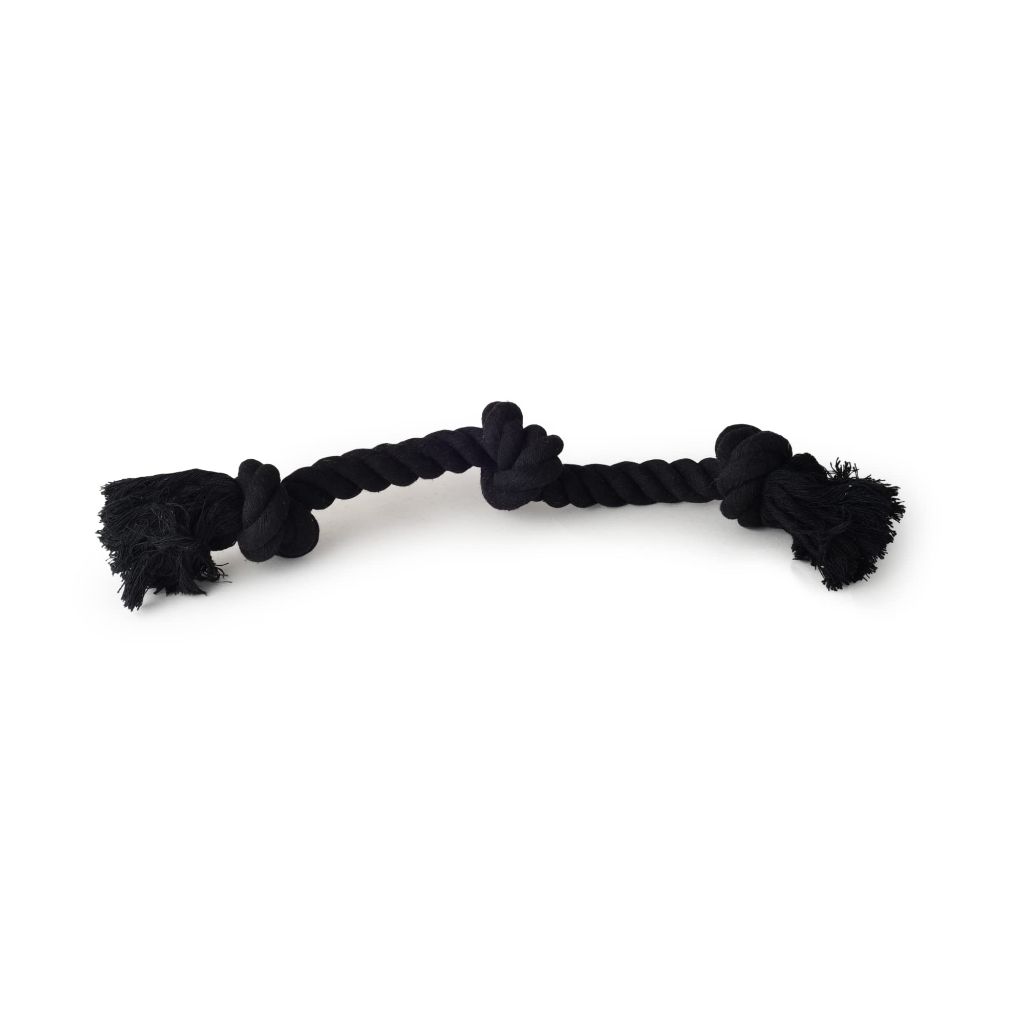 Momma's House of Paws Jute Cotton Rope Dog Chew 3 Knots Chew Toy & Tug Toy, Teething Cleaning and Playing Toy Suitable for Small to Medium Dogs B0BG2DKLJV