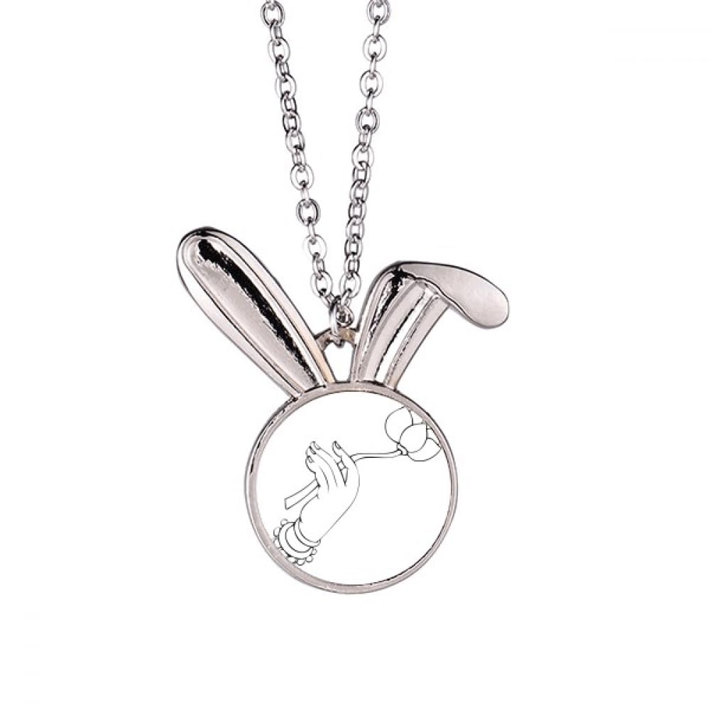 Collier lapin pendentif lotus pour exprimer votre douceur intérieure