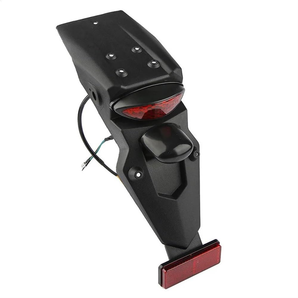 Parafango Anteriore 1pc Nero Moto Parafango Posteriore Parafango LED Freno Fanale Posteriore 36.2x9cm Moto Parafango Fanale Posteriore Accessori Moto