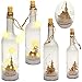 Produktbild alles-meine.de GmbH LICHT Dekoflasche - 5 Stück LED - Weihnachtsmotive & Winter - 31 cm - Flasche - Weihnachtsflasche - Lichterflasche mit Beleuchtung - Batterie betrieben - Deko..