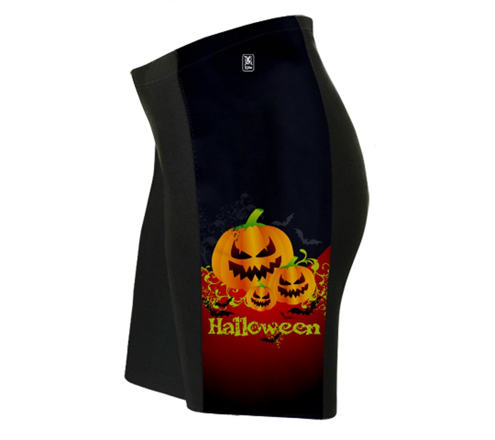 Creepy Pumpkins Cycling Shorts for Men - Size 4XL Black