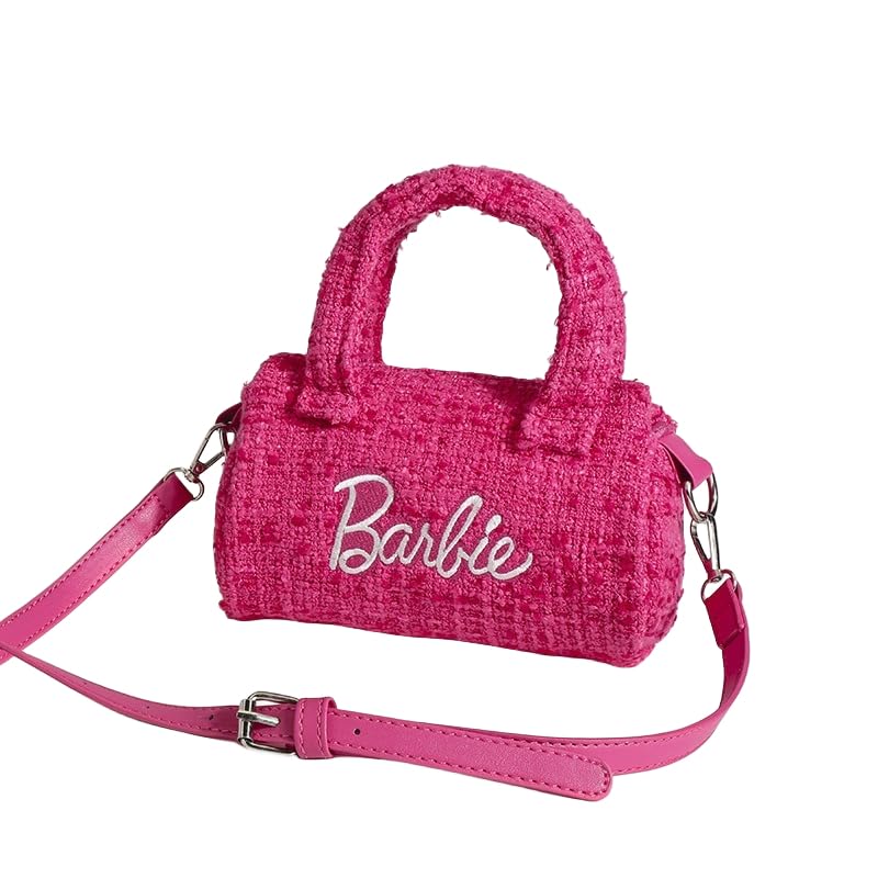 Pink Doll Party Favor CrossBody Handbag Barrel Shape for Girl Women Birthday Halloween Cute | Doll, Party Favor, Birthday, Halloween, Cute Pinik