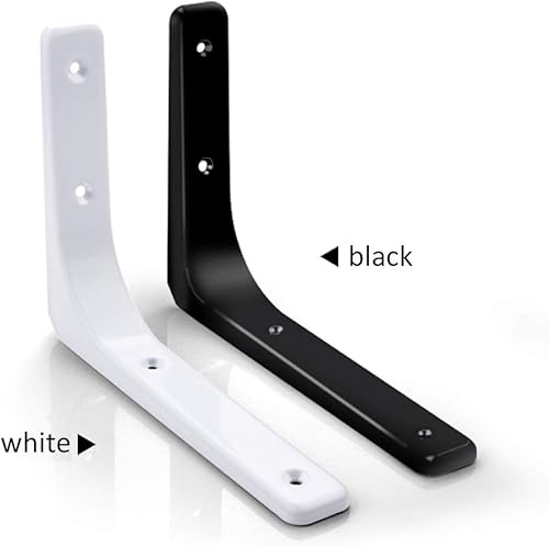 Miniatura 6 de Soporte de estante de madera para horno de microondas para el hogar, soporte de estante de madera flotante de metal para decoración de esquina en