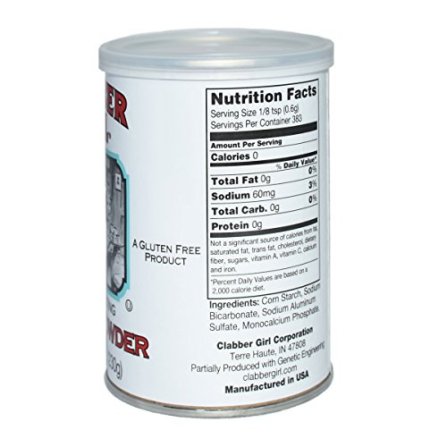 Clabber Girl Double Acting Baking Powder, 8.1 Ounce (Pack of 2)