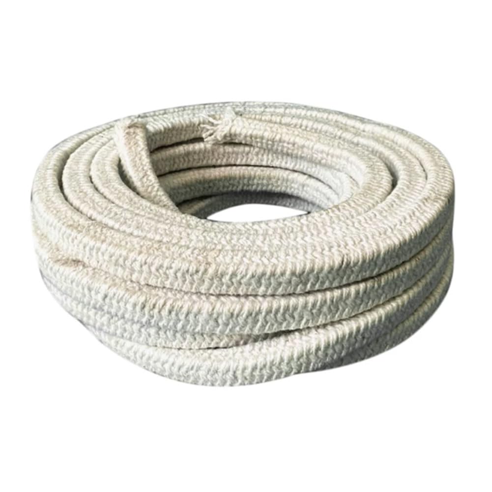 HAOTAISH Ceramic Fiber Rope Sealing Braided Rope Square Used for Ovens Kilns Industrial Boilers Length 1m,12mm×12mm×1m