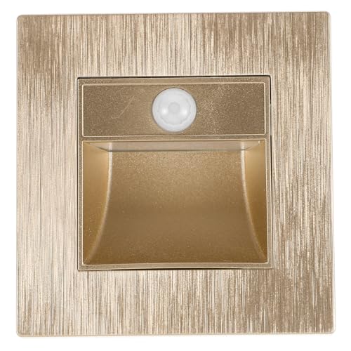 Luxshiny Recessed Led Step Light Motion Glow Indoor Stair Deck Illumination Stylish Embedded -Friendly for Navigation Bedrooms Hallways
