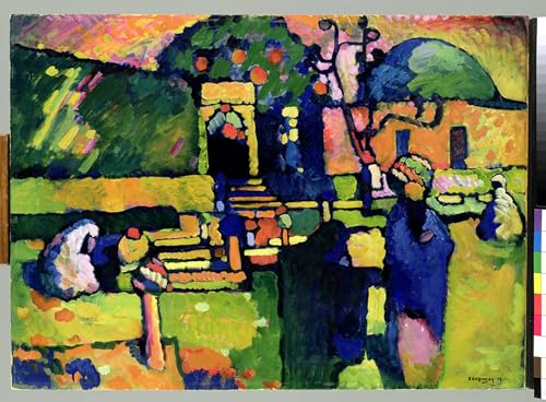 Cimetière arabe Kandinsky affiche sur toile pour sublimer la décoration du salon