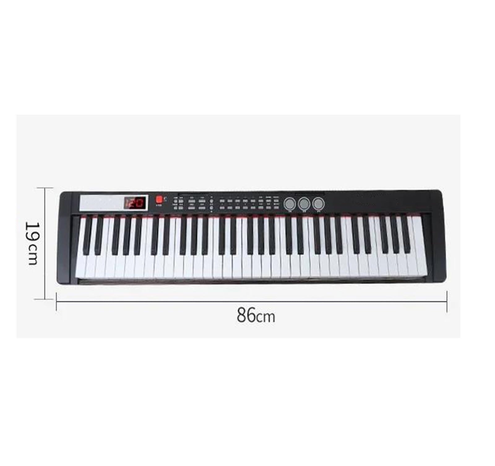 klawiatura elektryczna wielofunkcyjna Przenośna Klawiatura Muzyczna Profesjonalny Instrument Syntezator Analogowy Składany 61 Klawiszy Pianino Cyfrowe Fortepian Dla Dorosłych