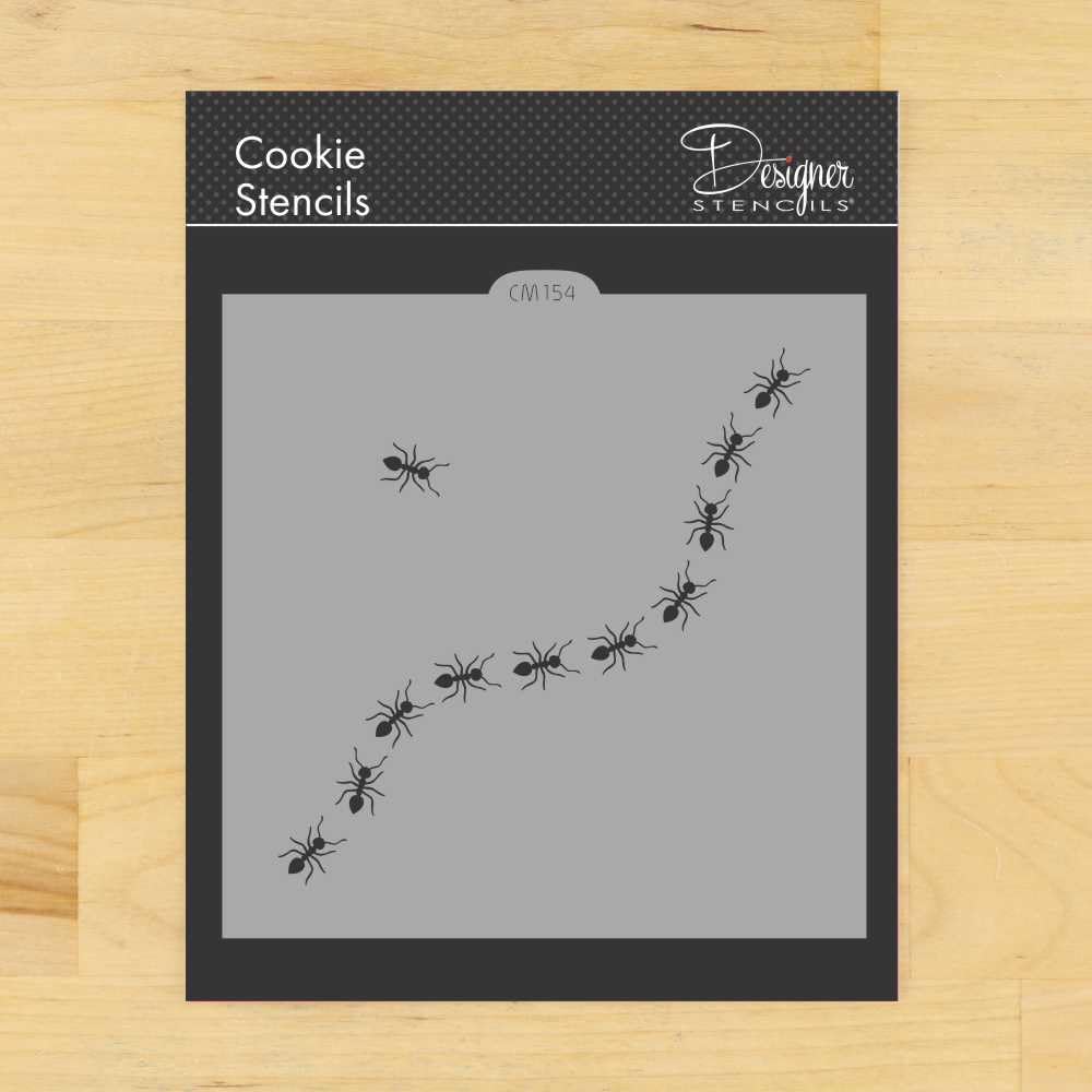 Trailing Ants Cookie and Craft Stencil | DIY Home Decor Craft Stencil | Reusable and Durable | CM154 by Designer Stencils