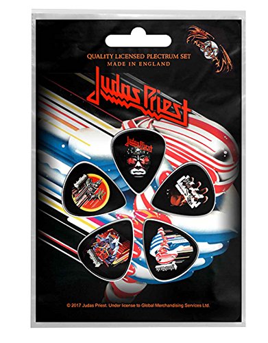 Judas Priest Plectrum Pack Guitar Pick X 5 Band Logo British Steel Official