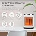 Pro Breeze® 2000W Ceramic Fan Heater - Electric Heater with Automatic Oscillation, Thermostat, 2 Heat Settings & Tip-Over Protection - Portable Heater for Home, Office, Study, Garage, Bathroom