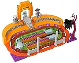 Bandai Namco - World of Zombies Deluxe Sports Stadium playset with 2 Exclusive Figures (U.S.Z. Cowboy and Zrance Zrench Chef) and 2 bio Cards