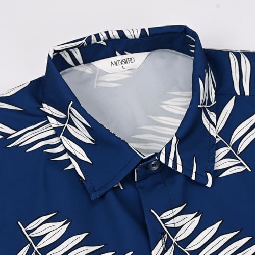 Image of Hawaiian Shirt for Men Tropical Shirts Summer Beach Button Down Short Sleeve Luau Aloha Floral Cruise Vacation Outfit 2026