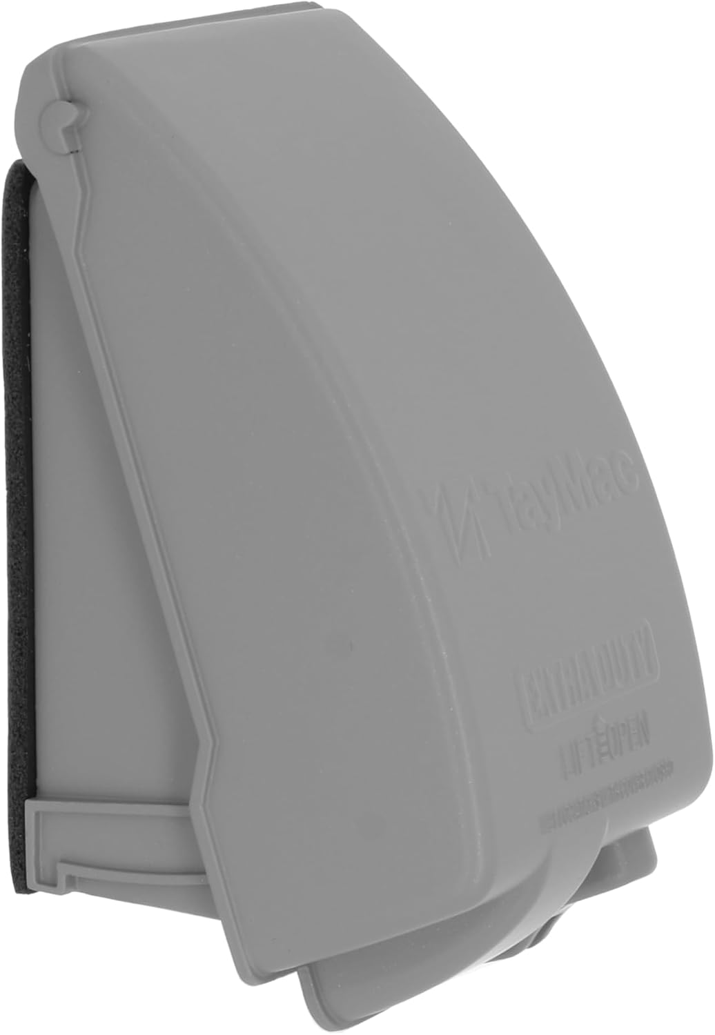 TayMac MX4280S 1-Gang Extra Duty In-Use Cover, Weatherproof Metal Low Profile 8-in-1, 3.5 in. Deep, Vertical, Gray