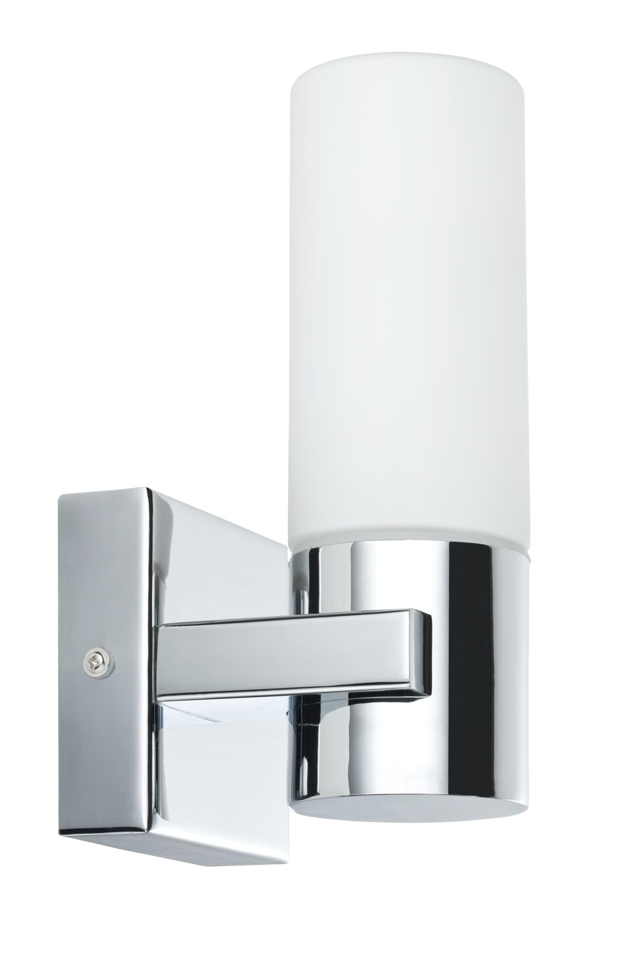 Paulmann 70354 Wandleuchten Gemini Wandstrahler IP44 ohne Leuchtmittel E14-Sockel max. 2x20W Flurlicht 2er Pack Chrom Satin Metall Glas