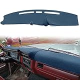 Yiz Dash Cover Mat Fit for Ford F100 F150 F250 F350 Bronco 1980 1981 1982 1983 1984 1985 1986 Dashboard Cover Pad Carpet Protector (80-86 Navy Blue) J71