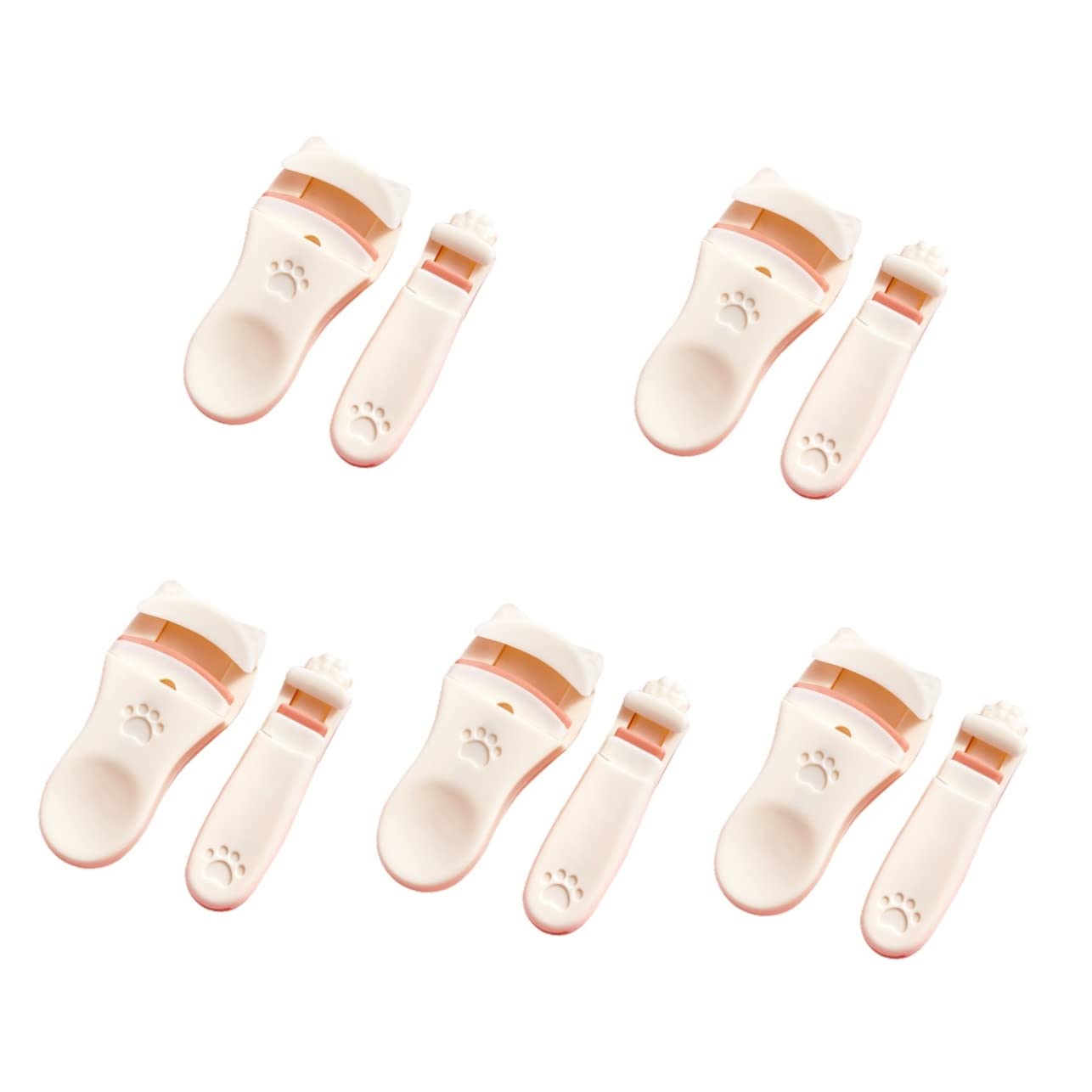 Healeved 10piezas Curlers De Pestañas Portátiles Rizador Profesional De Herramienta De Maquillaje Para Pestañas Diseño Ergonómico Para