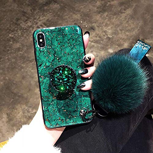 Jinghuash compatibile con Huawei Honor V20/View 20 custodia con peluche Ball, verde - Image 3