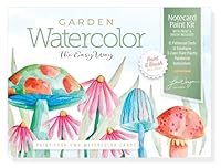 Watercolor the Easy Way Paint-Your-Own Watercolor Cards Garden: Notecard Paint Kit with Paint and Brush Included 0764371711 Book Cover