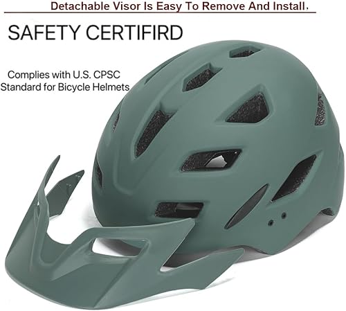 Miniatura 3 de Casco de bicicleta para niños y jóvenes, ajustable, multideporte, ciclismo, scooter, luz LED, visera desmontable para niñas y niños