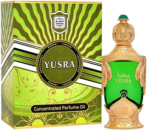 Naseem Yusra Concentrated Perfume Oil Alcohol Free with composition of Lime Floral Amber Sandalwood Musk Long Lasting Arabian Fragrance Oil for Men & Women 0.67 Fl Oz