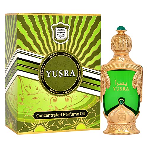 Naseem Yusra Concentrated Perfume Oil Alcohol Free With Composition Of Lime Floral Amber Sandalwood Musk Long Lasting Arabian Fragrance Oil For Men & Women 0.67 Fl Oz #TOP4