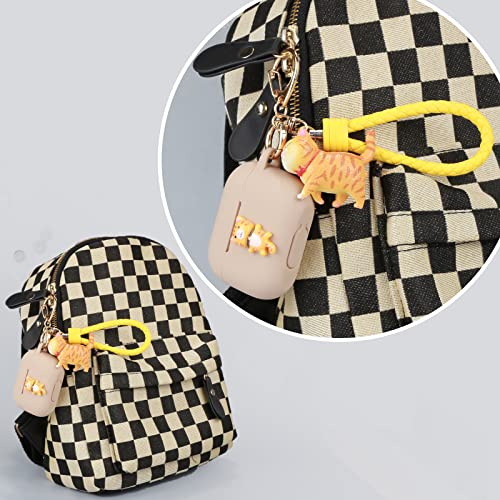 Wonhibo Cute Orange Cat Airpods Pro Case, Kawaii Animal Kitten Cover For Apple Airpod Pro 2019 With Keychain #TOP4