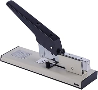 Heavy Duty Metal Stapler for 100 Sheets, Home Office Use, White | Frustration Free Design, Tacking and Pinning, Stylish Metal Build, for Thicker Documents at Home Office