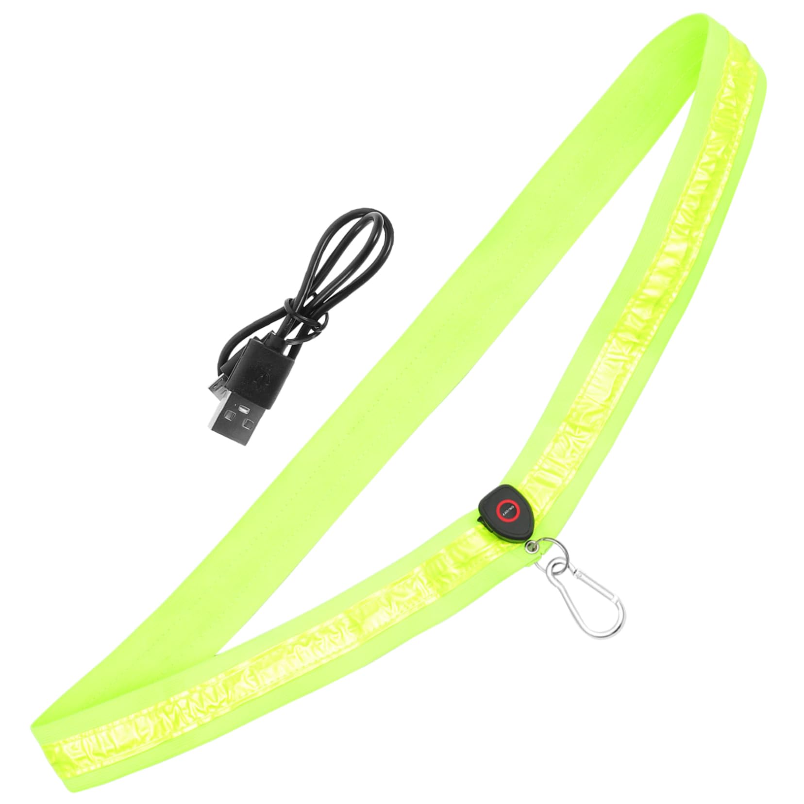 TOYANDONA Bretelles croisées Lumineuses lumières Ceinture Brassard de Course à Pied Ceinture réfléchissante de sécurité Ceinture d'épaule de Course de Nuit Nylon Vert