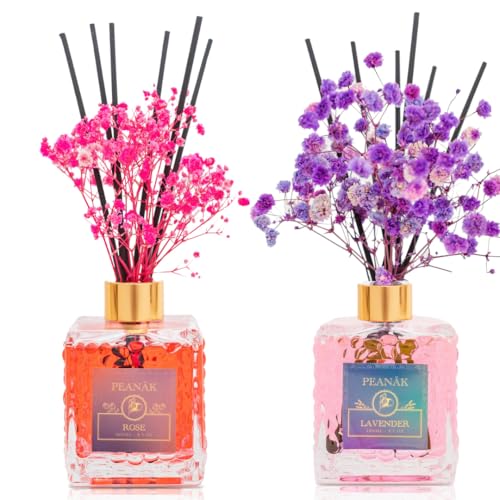 Set de 2 Difusores de Aroma Rosas y Lavanda 200ml miniatura 1