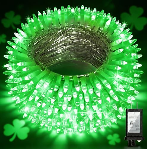XIKENGSHQ 1500LED Christmas Lights Outdoor Use, 470ft 12 Modes Green LED String Lights with Timer Dimmable, Waterproof Christmas Tree Lights for Xmas Patio Yard Fence Balcony Garden Party Decor Green by XIKENGSHQ - Used condition - US$15.38