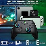 HELLCOOL Wireless Switch Pro Controller with Hall Effect Joystick, 6-Axis Motion, Dual Vibration, Turbo, RGB, Wake Up，Charging Station - Compatible with Switch 2/Switch/Lite/OLED - Image 5