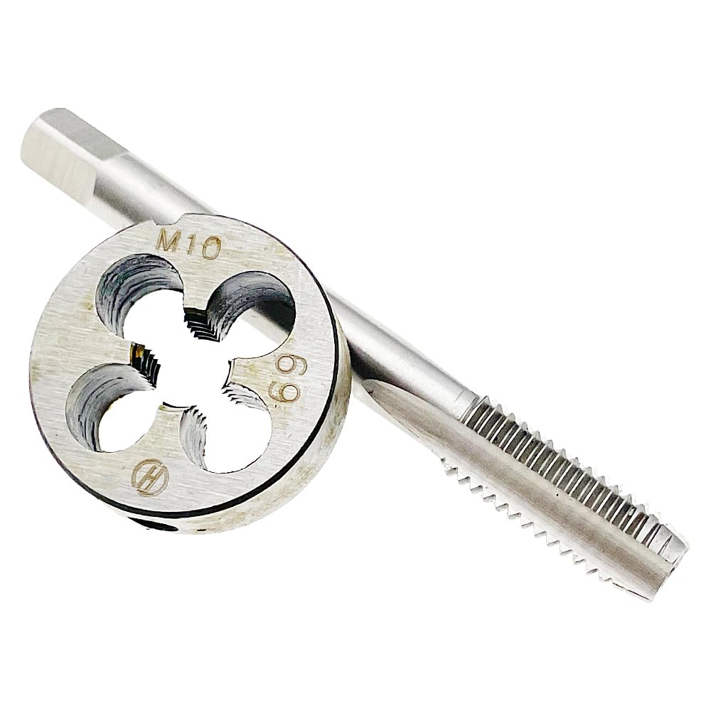 Juego de machos de roscar M10 x 1,5 para mano derecha, machos de roscar M10 x 1,5 para mano derecha, máquina herramienta de roscado de estrías rectas, machos de roscar M10 x 1,5 y machos de roscar r