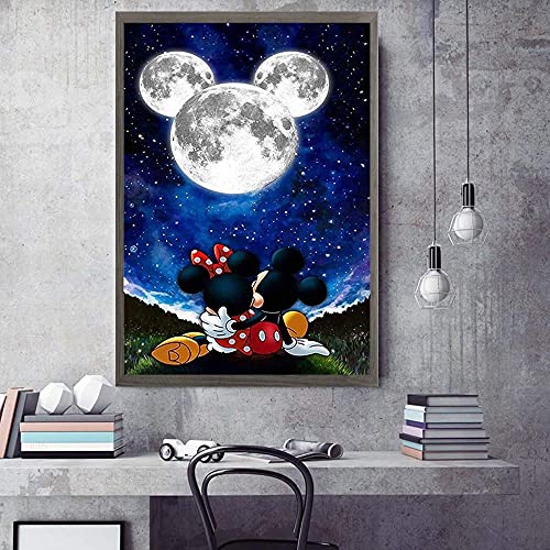 Generies 5D DIY Full Drill Diamant-Mal-Kit Arts Craft Home Decor Cartoon Anime-Serie Süße Mäuse (30X40CM) – Bild 4