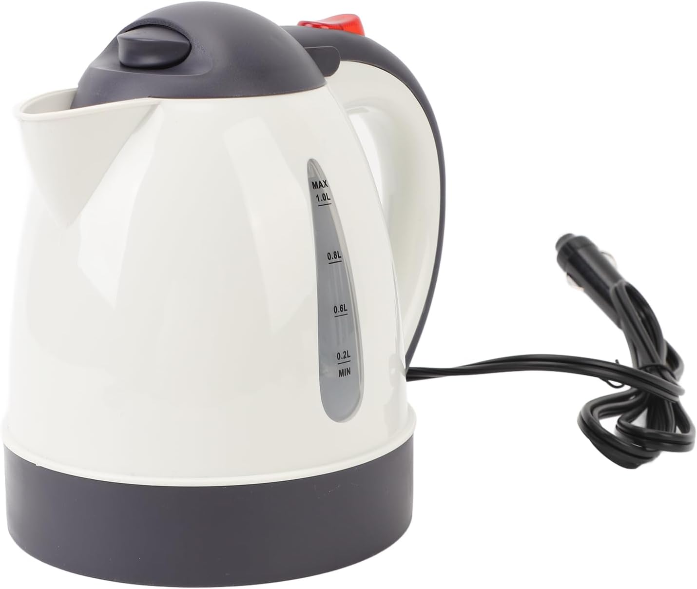 Keenso 12v 150w Electric Car Kettle,1000ml Car Heating Kettle Portable Heated Water Cup for Hot Water,Coffee,Tea