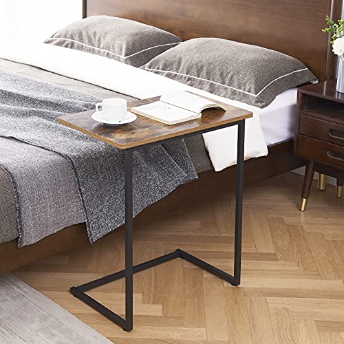 Eknitey C Table End Table - 23.6" L* 13.9" W Small Side Table Industrial Snack Table For Sofa, Couch, Living Room, Bedroom And Small Spaces #TOP4