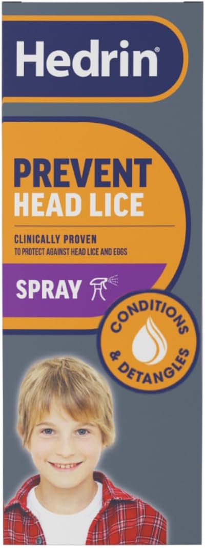 Hedrin Protect and Go Spray, Head Lice Protection Treatment, 8 x Treatments – 200ml