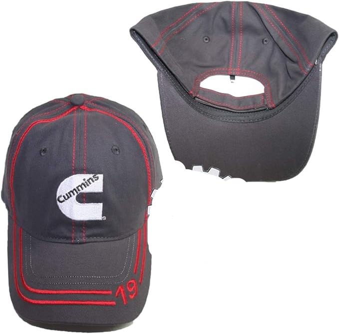 Dodge Cummins 1919 Base Ball Cap Hat Diesel Gear Headwear Charcoal