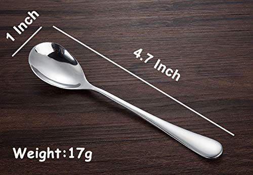 Demitasse Espresso Spoons, 4.7 Inches Stainless Steel Mini Coffee Spoons, Set Of 6 #TOP1