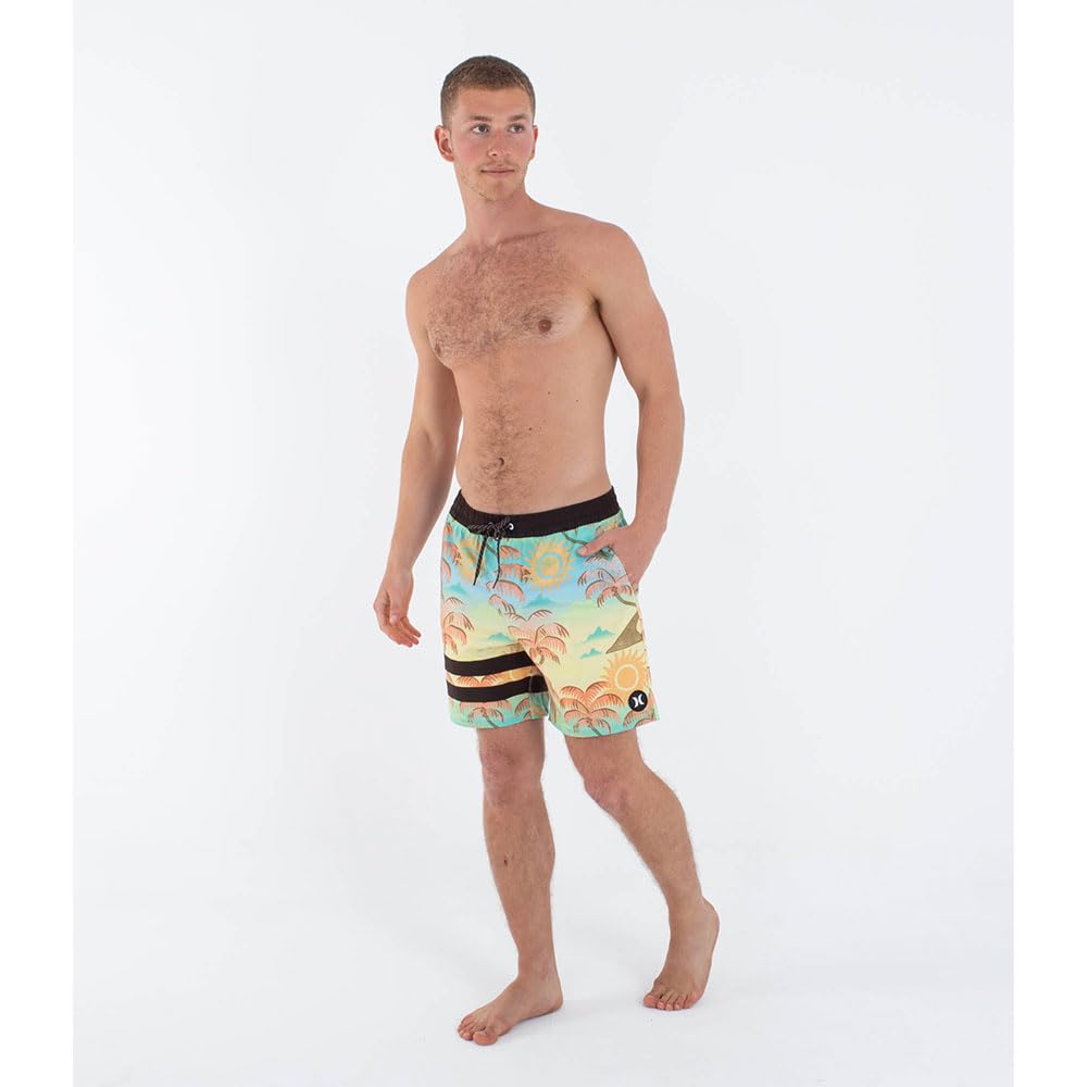 Hurley Phantom Eco Block Party Volley 17'' Bañador Hombre (Pack de 1)