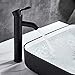 Matte Black Basin Sink Faucet Single Lever Hot Cold Faucet Deck Mounted Brass Bathroom Mixer Single Hole Faucet