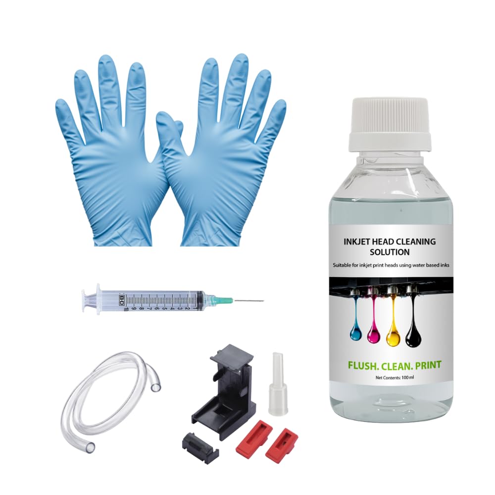 Needle Printer Head Cleaner Solution 100ML with Cleaning Kit | Universal Inkjet Print Head Cleaning Fluid | for Ink Tank and Thermal | Compatible with Epson, Canon, HP & Brother Printers-image-24