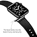 OUHENG Leather Bands Compatible with Apple Watch Band 49mm/46mm/45mm/44mm/42mm, Genuine Leather Strap Compatible with iWatch Ultra 3/2/1 & Series 11/10/9/8/7/6/5/4/3/2/1 & SE3 SE2 SE, Black/Black