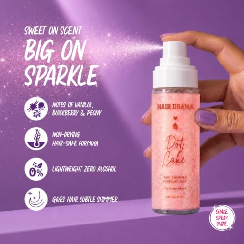 Image of Hair Drama Co. Girl Code Gift Box for Girls | Hair Perfume & Hair Shimmer Perfume with Rhinestone Bag Charm & Cute Stickers | Birthday, Party & Return Gift for Girls, Sisters & Best Friends - Set of 4