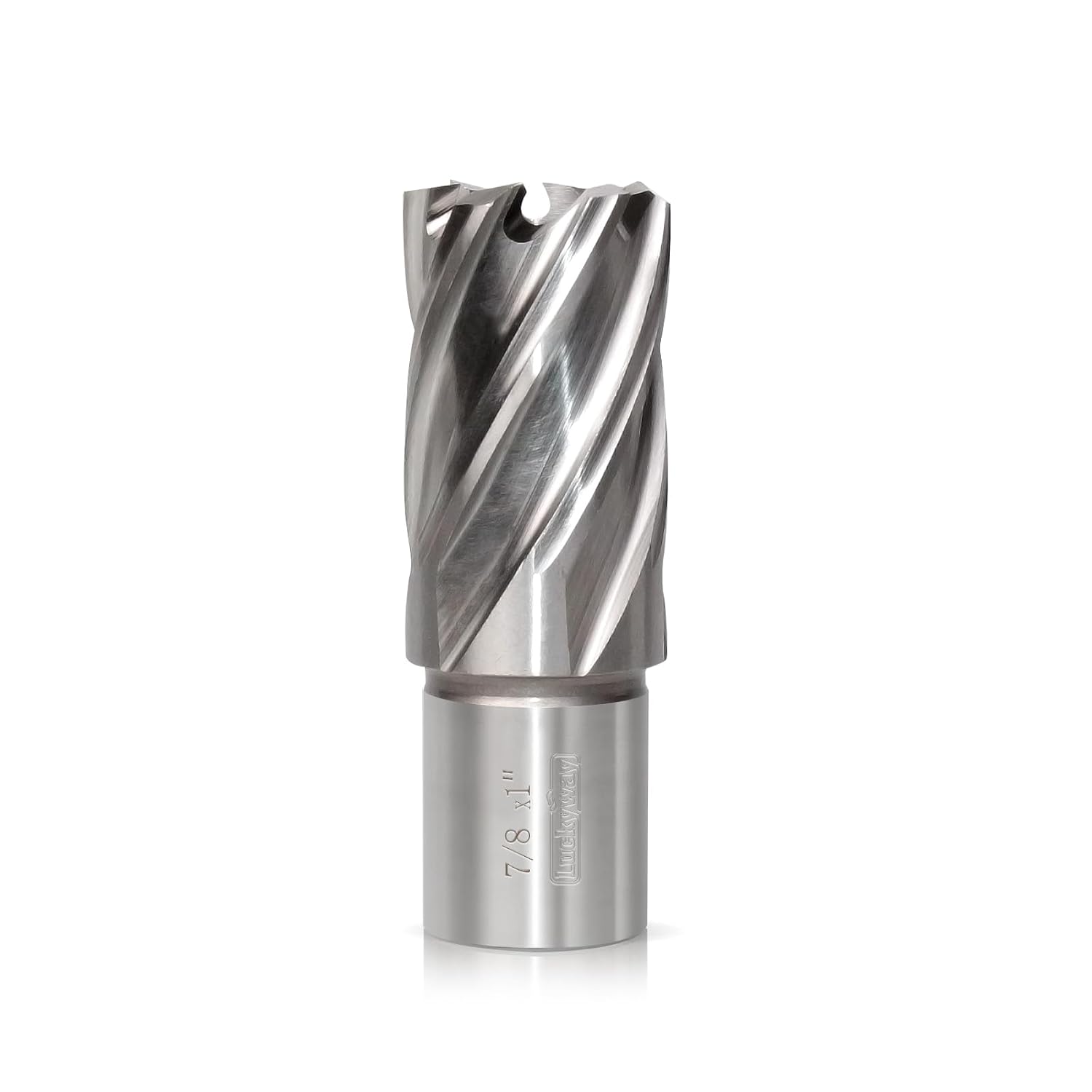 Luckyway 7/8 Inch Diameter x 1 Inch Depth of Cut Cyclone High Speed Steel Annular Cutter, 3/4 Inch Weldon Shank