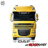 myrockshirt DAF Logo 80cm LKW Truck Trucker Aufkleber Anhänger Sticker `+ Bonus Testaufkleber Estrellina-Glückstern ®, gedruckte Montageanleitung, Versand erfolgt aus Deuts